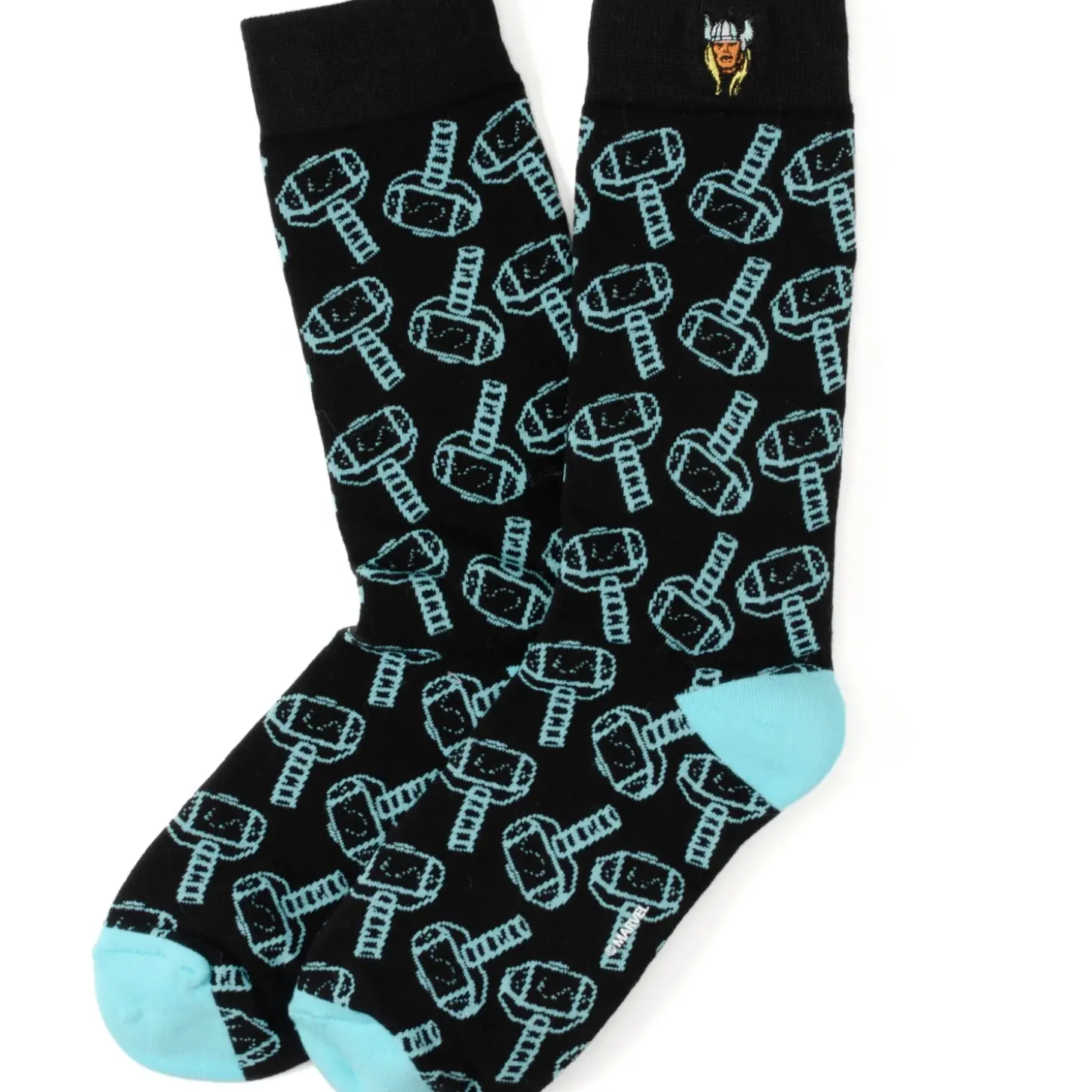 Marvel Thor Pattern Blue/Black Socks