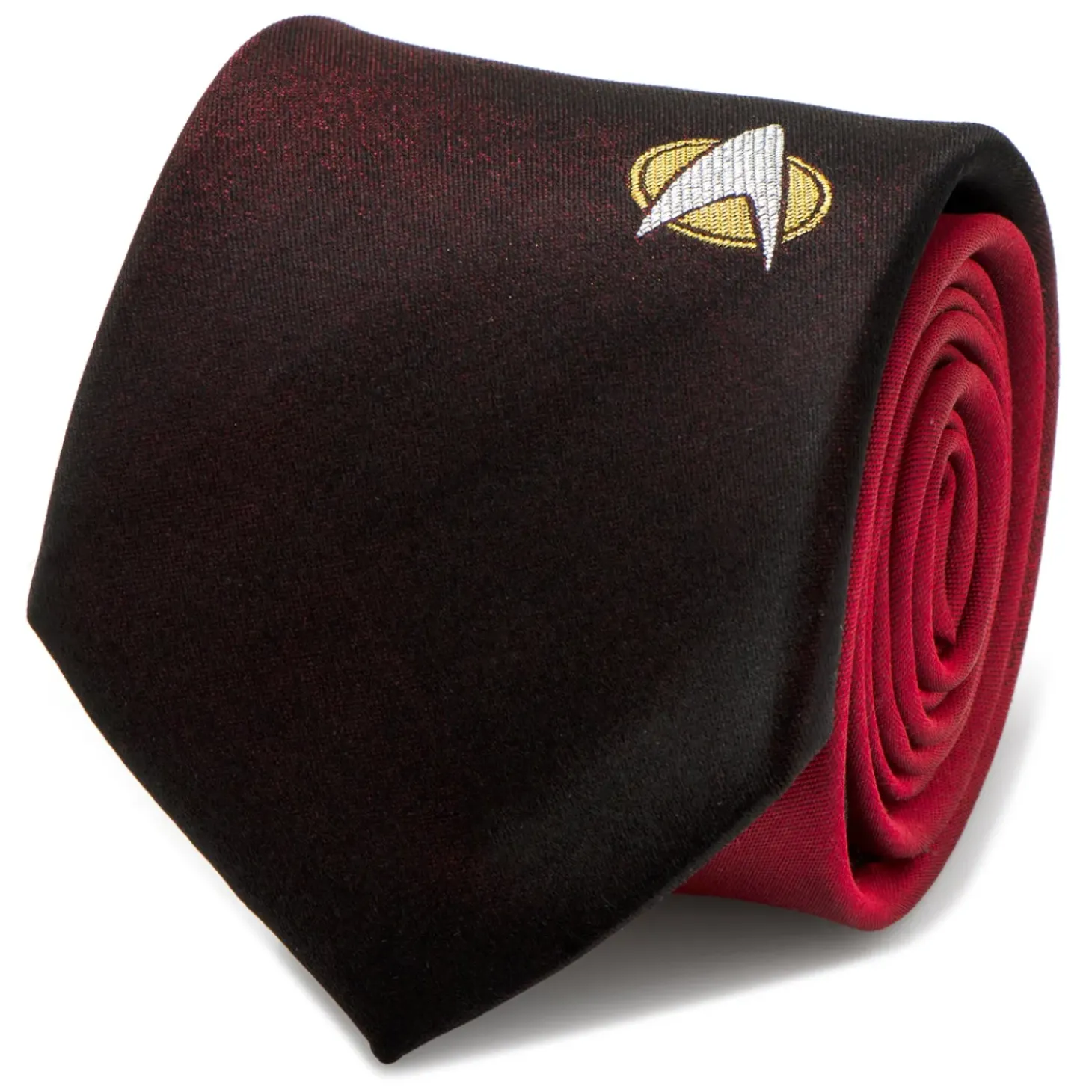 Star Trek TNG Shield Red Ombre Men's Tie