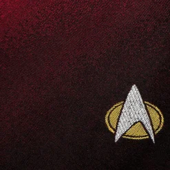 Star Trek TNG Shield Red Ombre Men's Tie