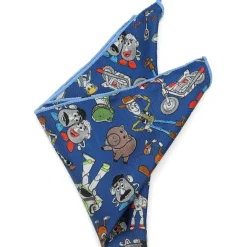 Disney Toy Story 4 Characters Blue Boy's Pocket Square