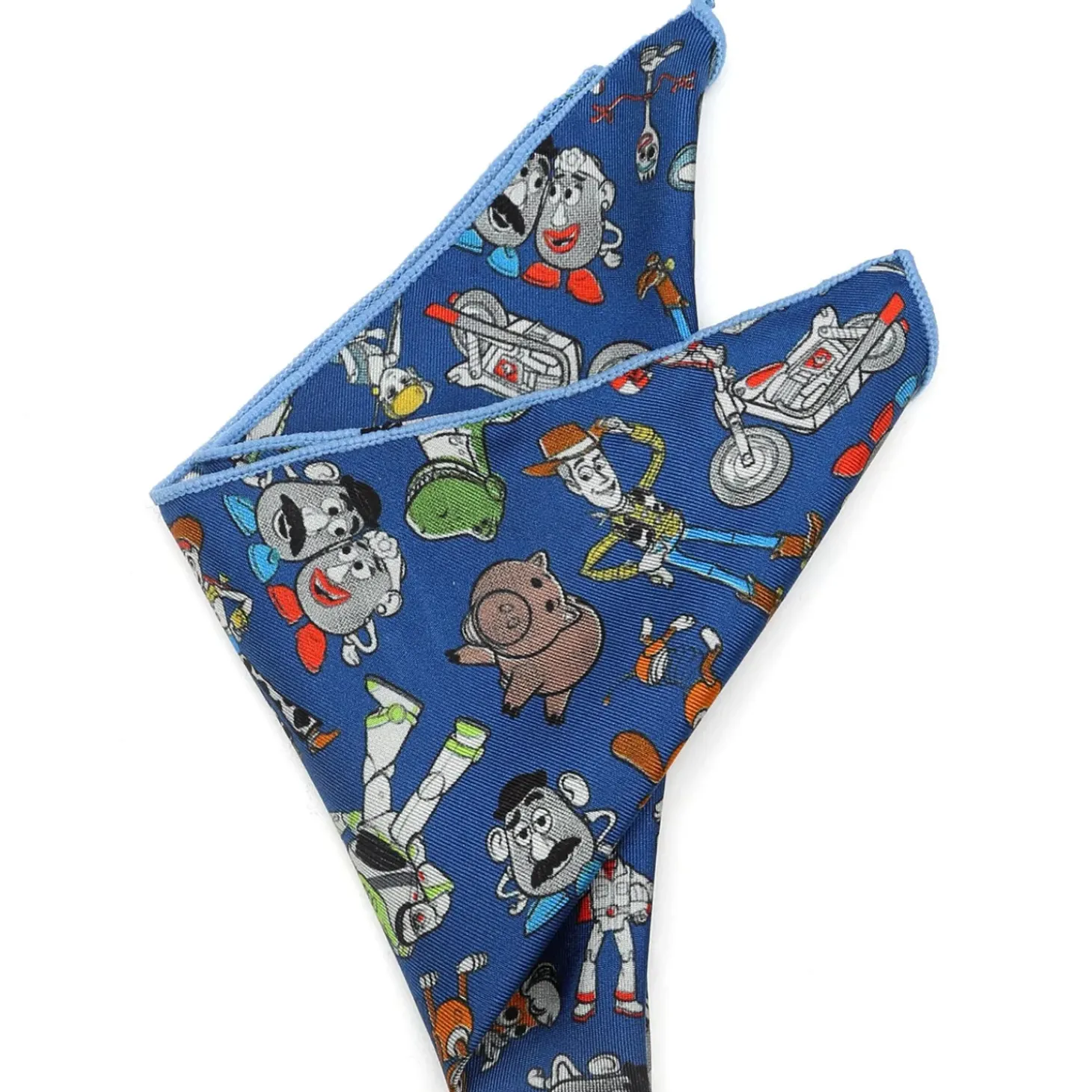 Disney Toy Story 4 Characters Blue Boy's Pocket Square