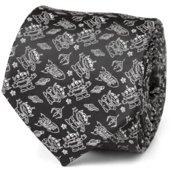 Disney Toy Story Alien Print Black Men's Tie