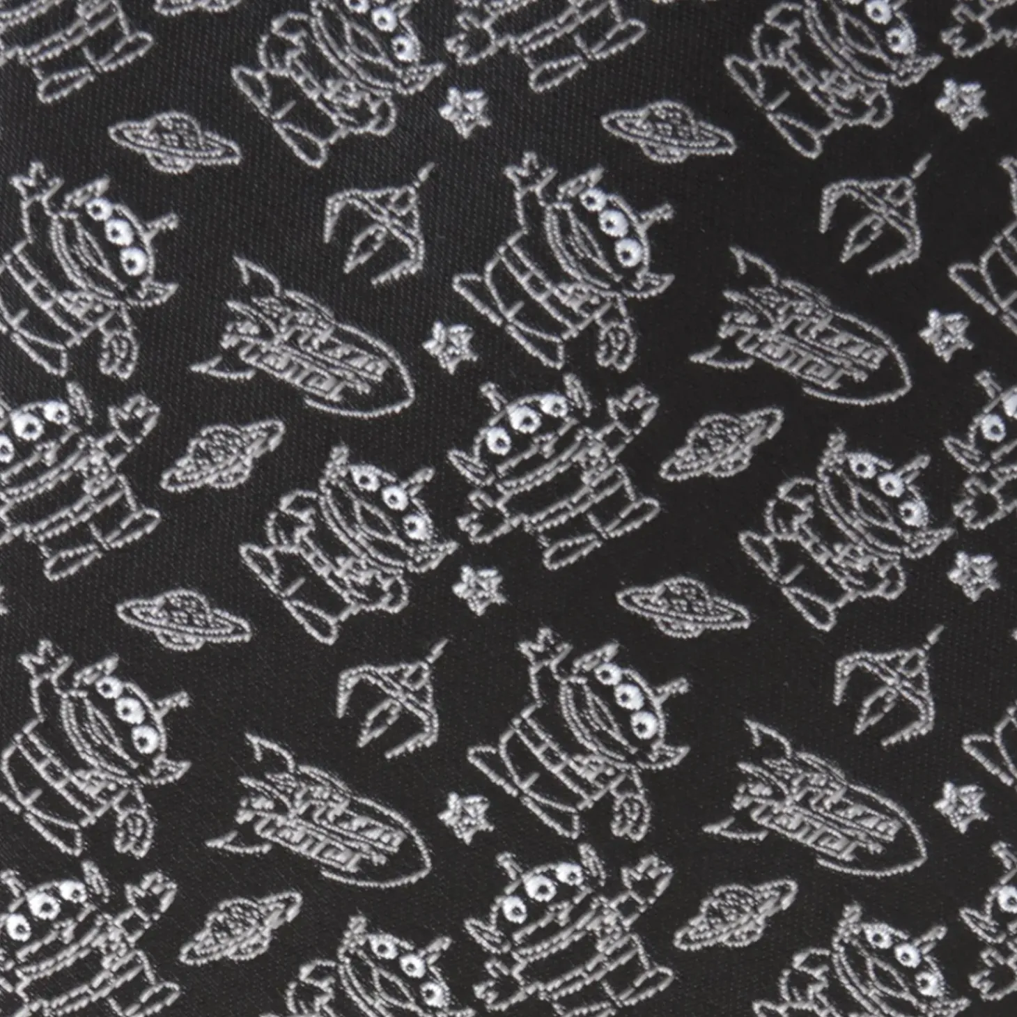 Disney Toy Story Alien Print Black Men's Tie