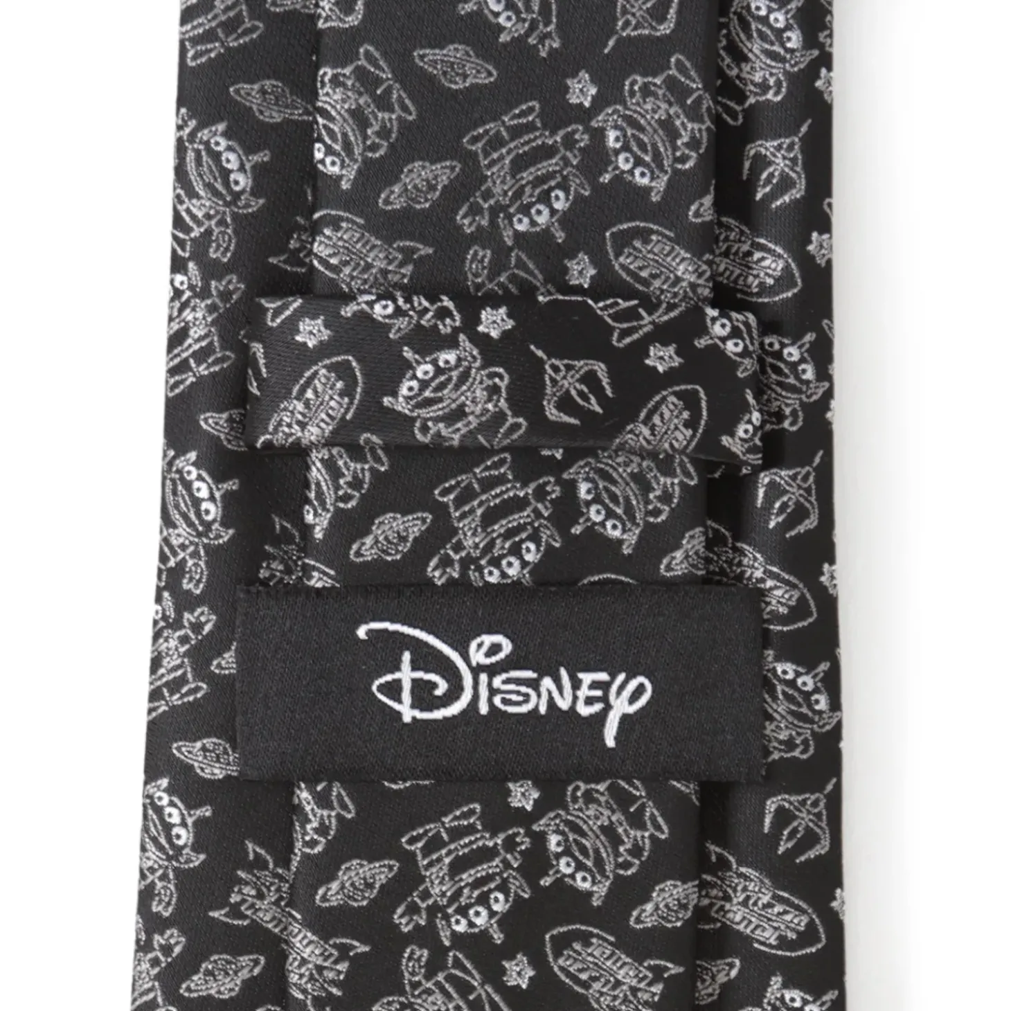 Disney Toy Story Alien Print Black Men's Tie