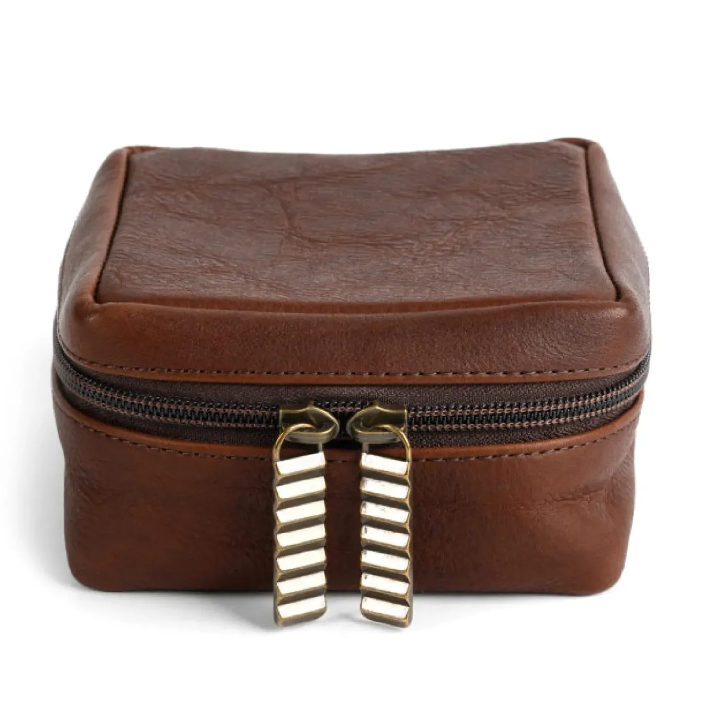 Moore & Giles TRAVEL POUCH LARGE SEVEN HILLS CHOCOLATE