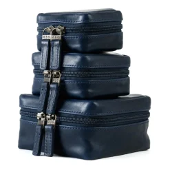 Moore & Giles TRAVEL POUCH MEDIUM MONT BLANC LARKSPUR