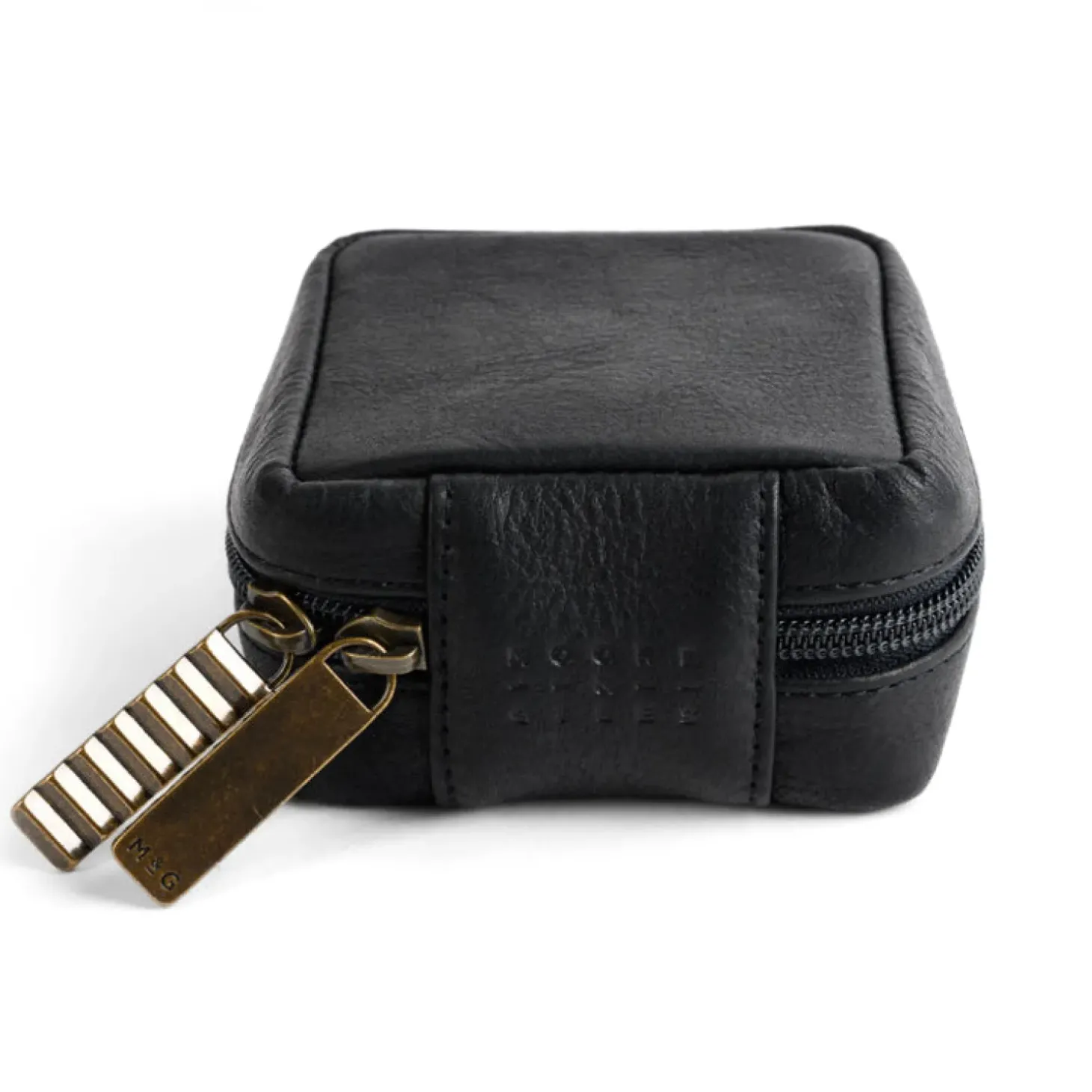 Moore & Giles TRAVEL POUCH MEDIUM SEVEN HILLS BLACK
