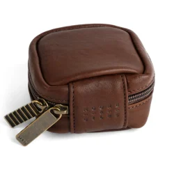 Moore & Giles TRAVEL POUCH MEDIUM SEVEN HILLS CHOCOLATE