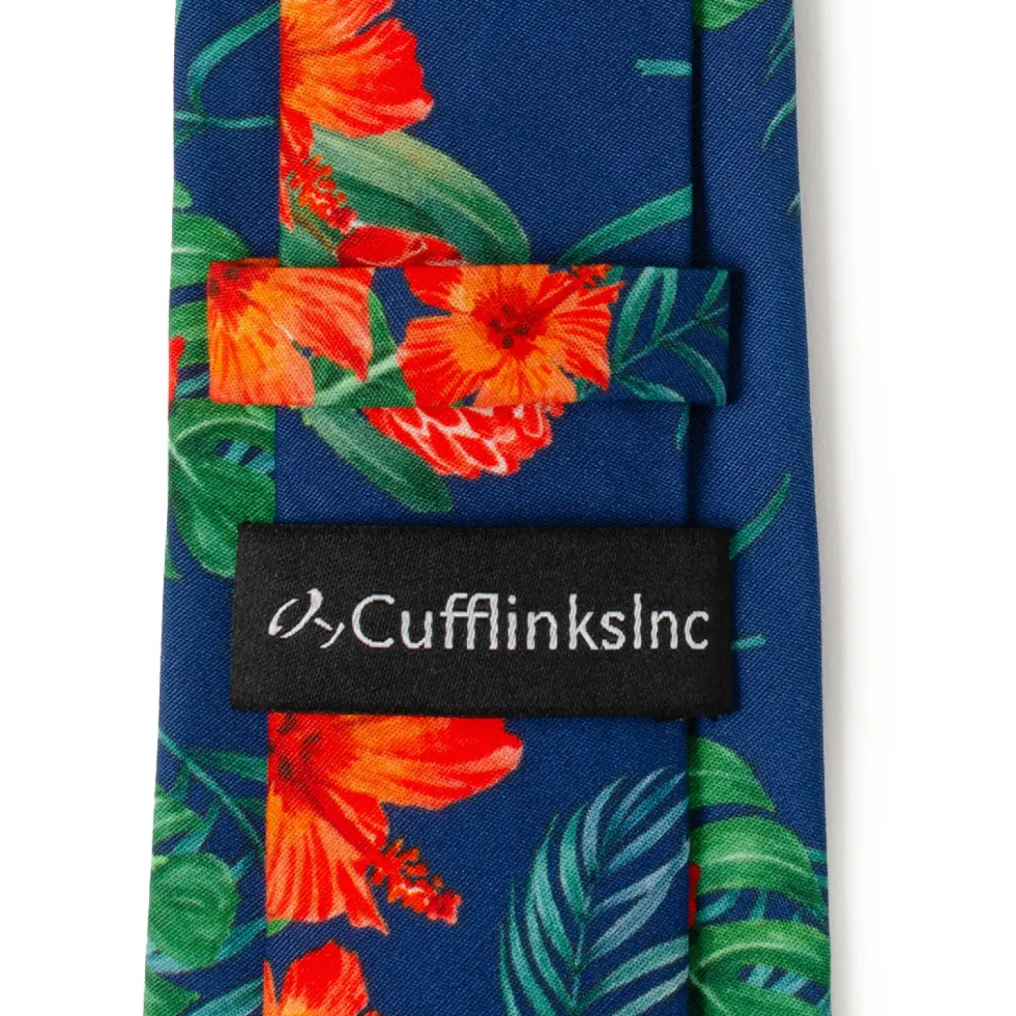 Cufflinks, Inc. Tropical Hibiscus Men's Navy Tie