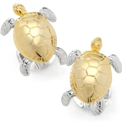 Ox and Bull Trading Co. Turtle Movement 3D Cufflinks
