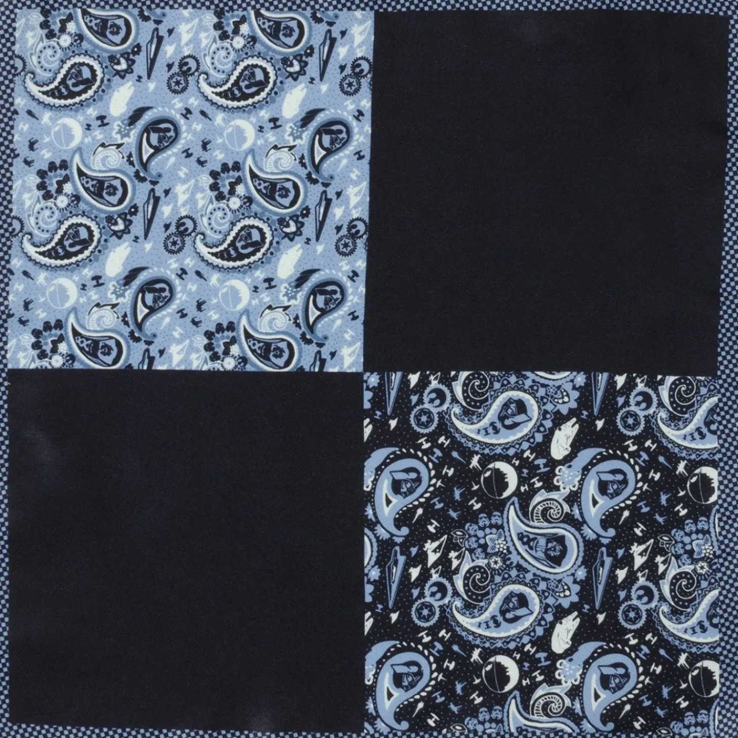 Star Wars Vader Blue Paisley Pocket Square