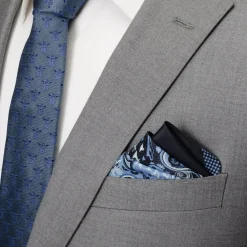 Star Wars Vader Blue Paisley Pocket Square