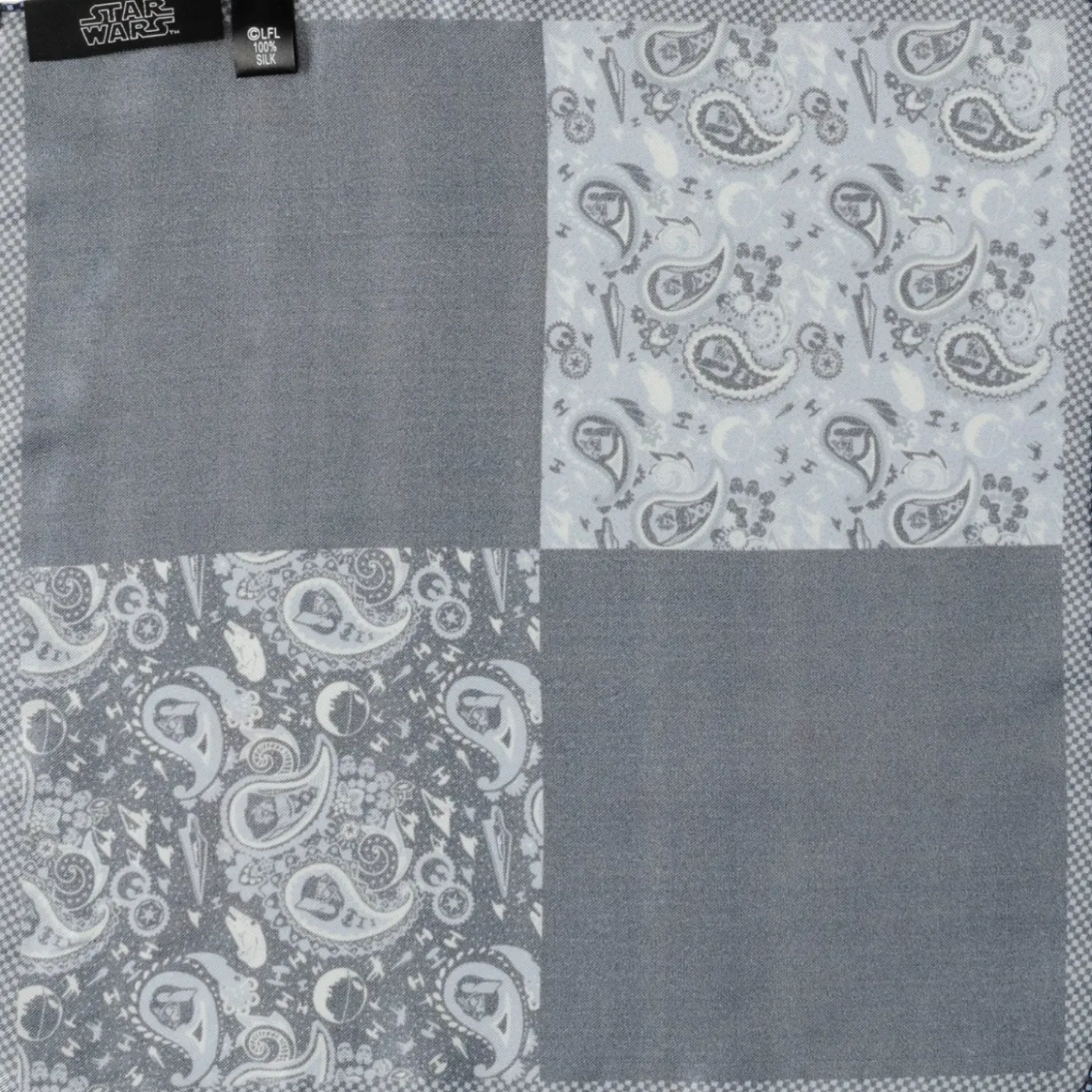 Star Wars Vader Blue Paisley Pocket Square