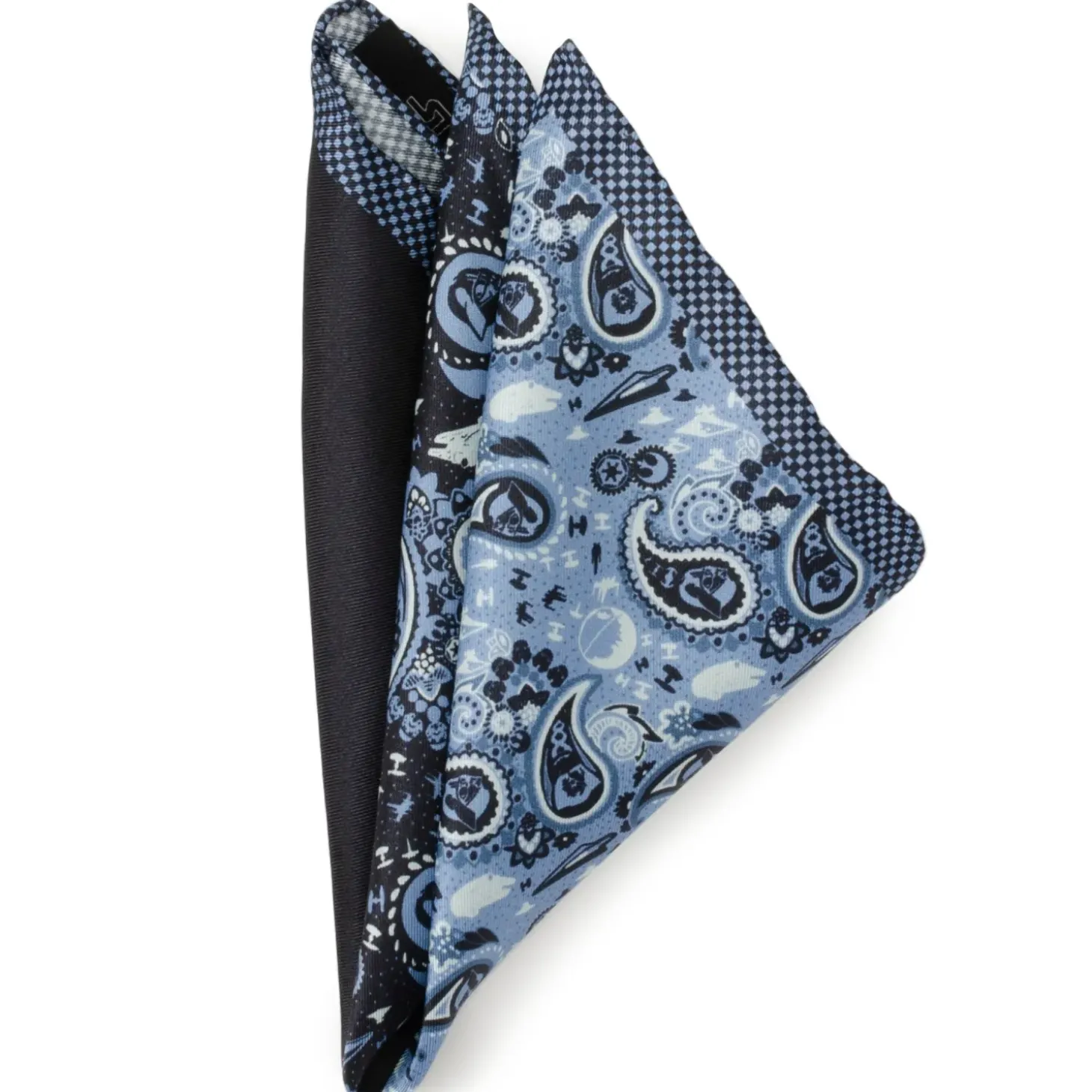 Star Wars Vader Blue Paisley Pocket Square