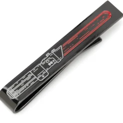 Star Wars Vader Lightsaber Hidden Message Black Tie Bar
