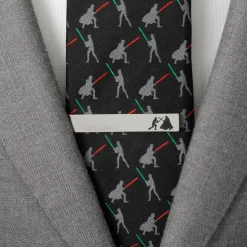 Star Wars Vader Luke Lightsaber Battle Tie Bar
