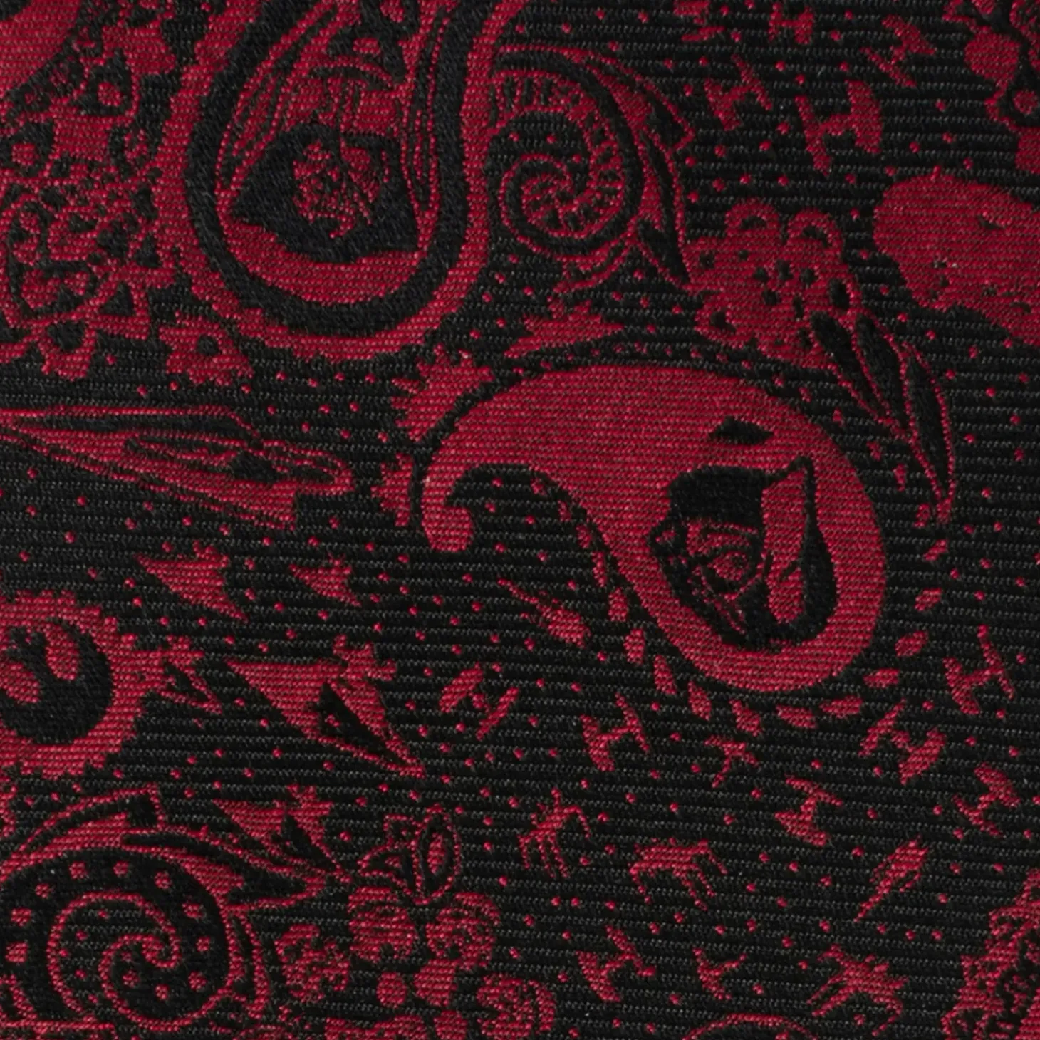 Star Wars Vader Paisley Black and Red Men's Tie