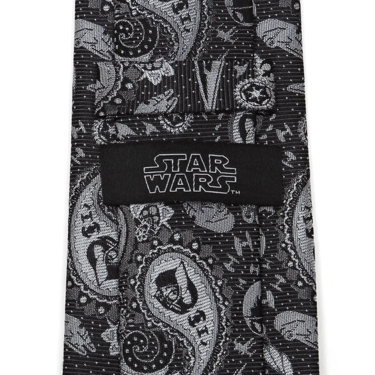 Star Wars Vader Paisley Black and White Men's Tie