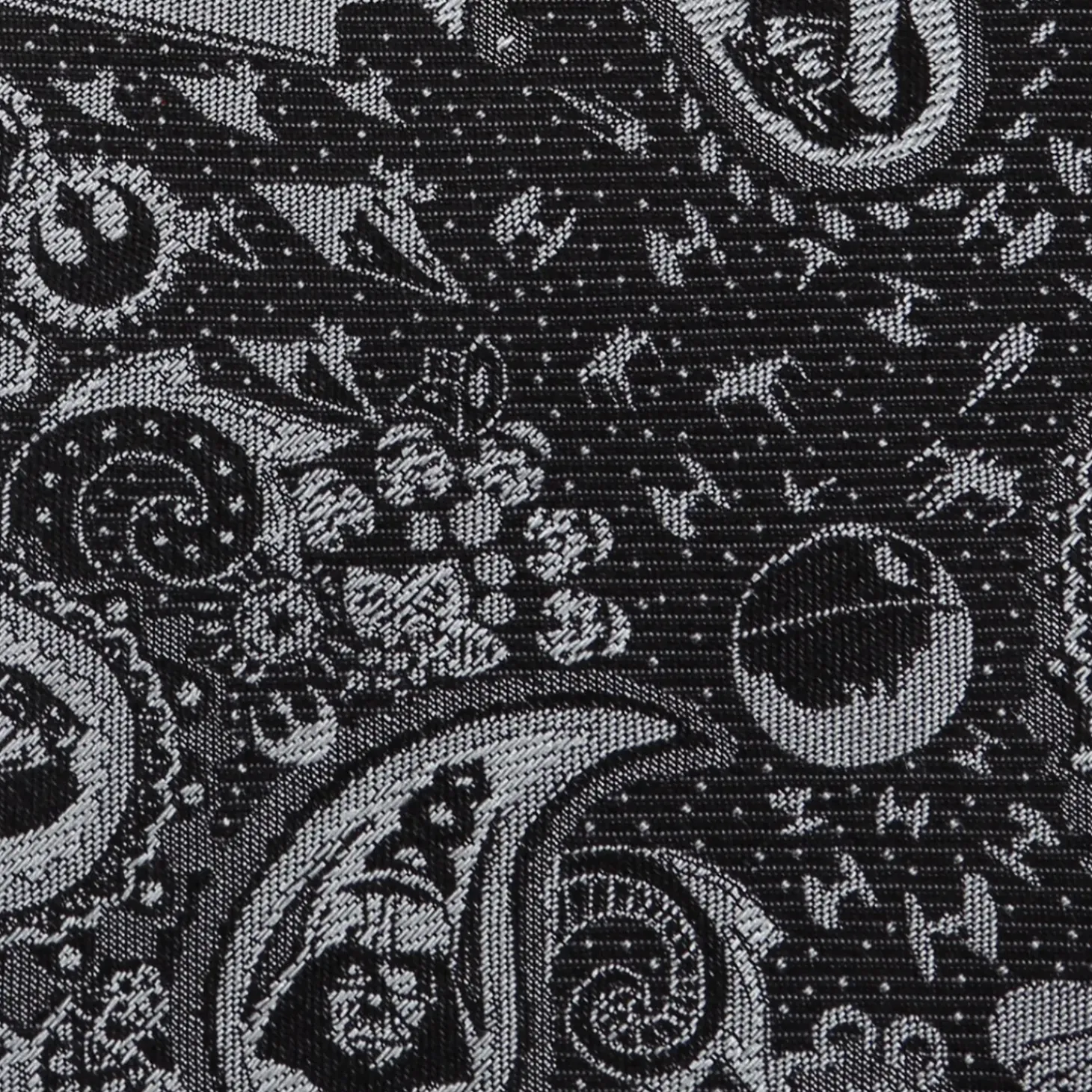Star Wars Vader Paisley Black and White Men's Tie