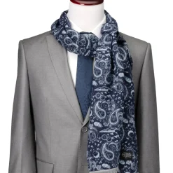 Star Wars Vader Paisley Blue and Gray Scarf