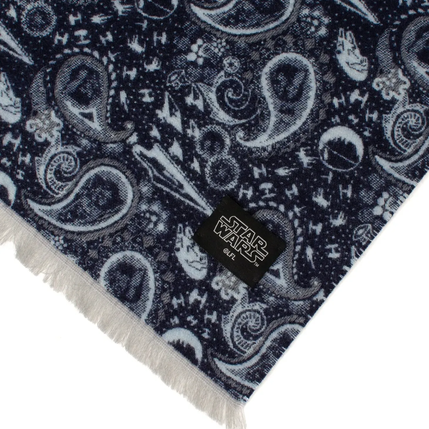 Star Wars Vader Paisley Blue and Gray Scarf