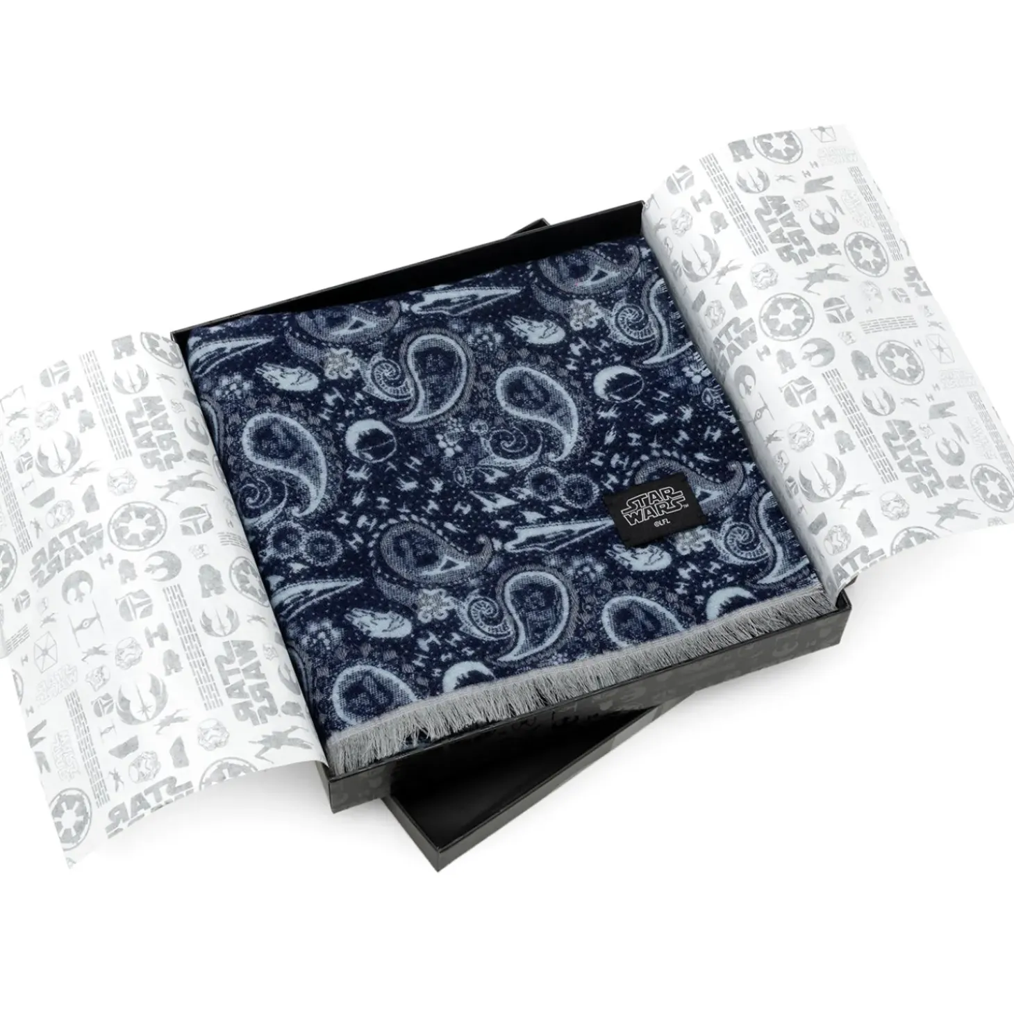 Star Wars Vader Paisley Blue and Gray Scarf