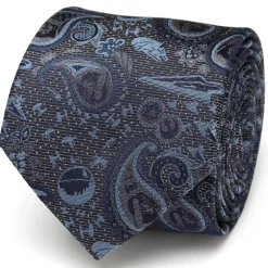 Star Wars Vader Paisley Blue and Gray Men's Tie