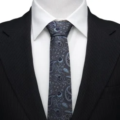Star Wars Vader Paisley Blue and Gray Men's Tie