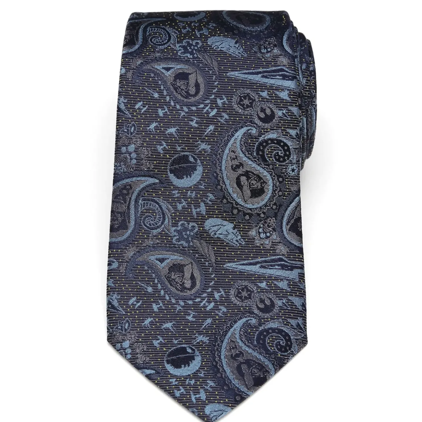 Star Wars Vader Paisley Blue and Gray Men's Tie
