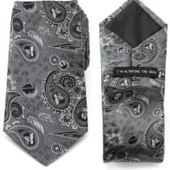 Star Wars Vader Paisley Gray Men's Tie
