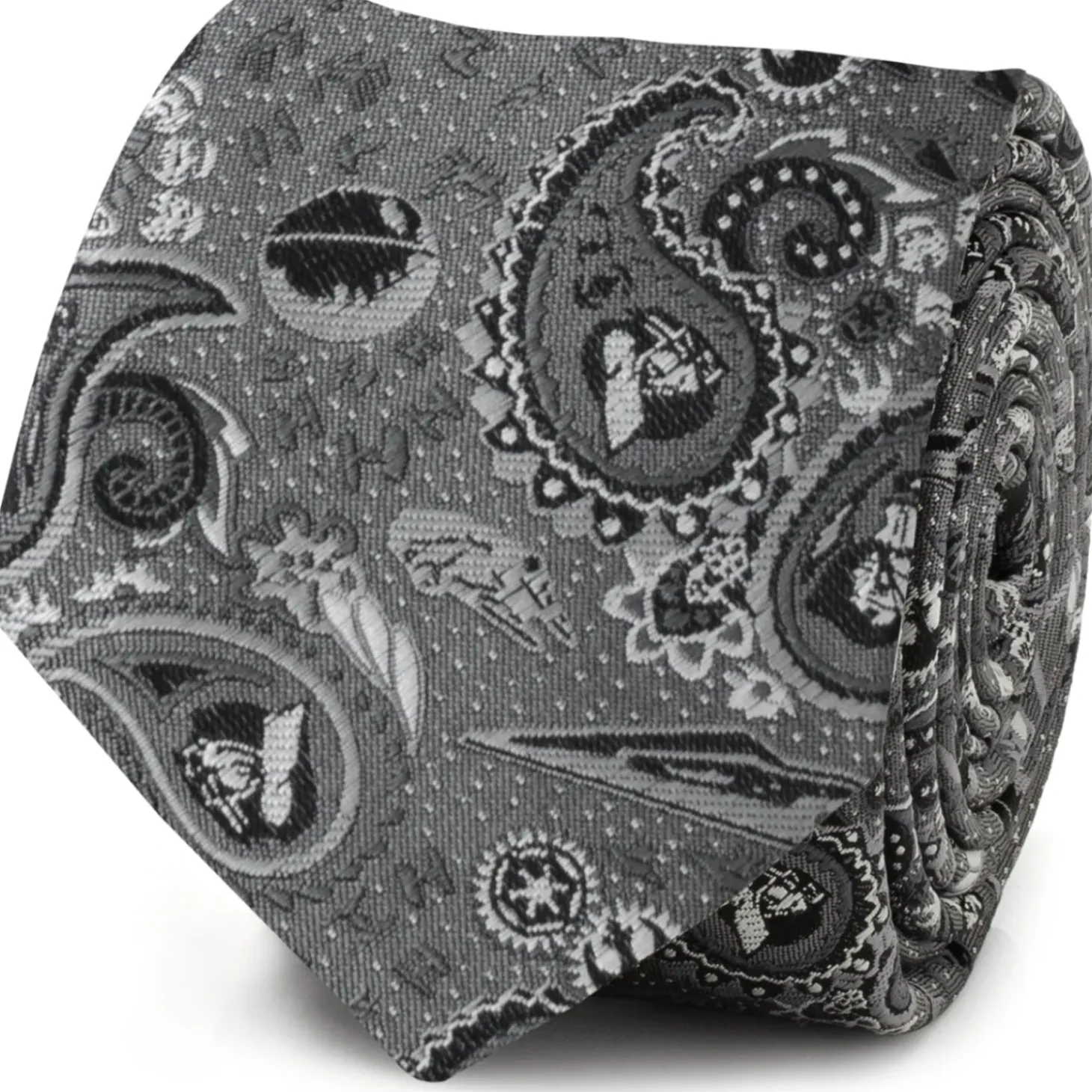 Star Wars Vader Paisley Gray Men's Tie