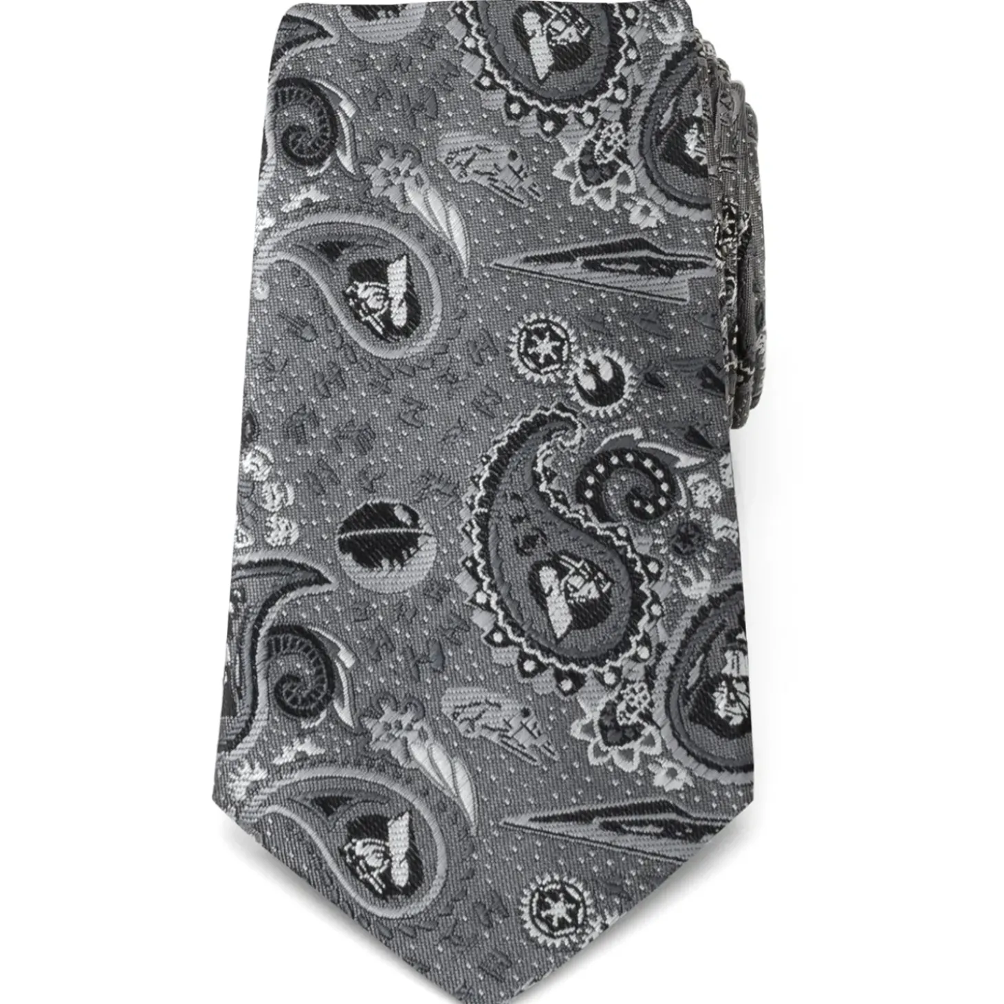 Star Wars Vader Paisley Gray Men's Tie