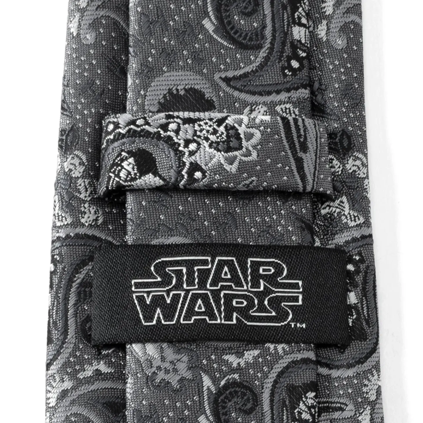 Star Wars Vader Paisley Gray Men's Tie