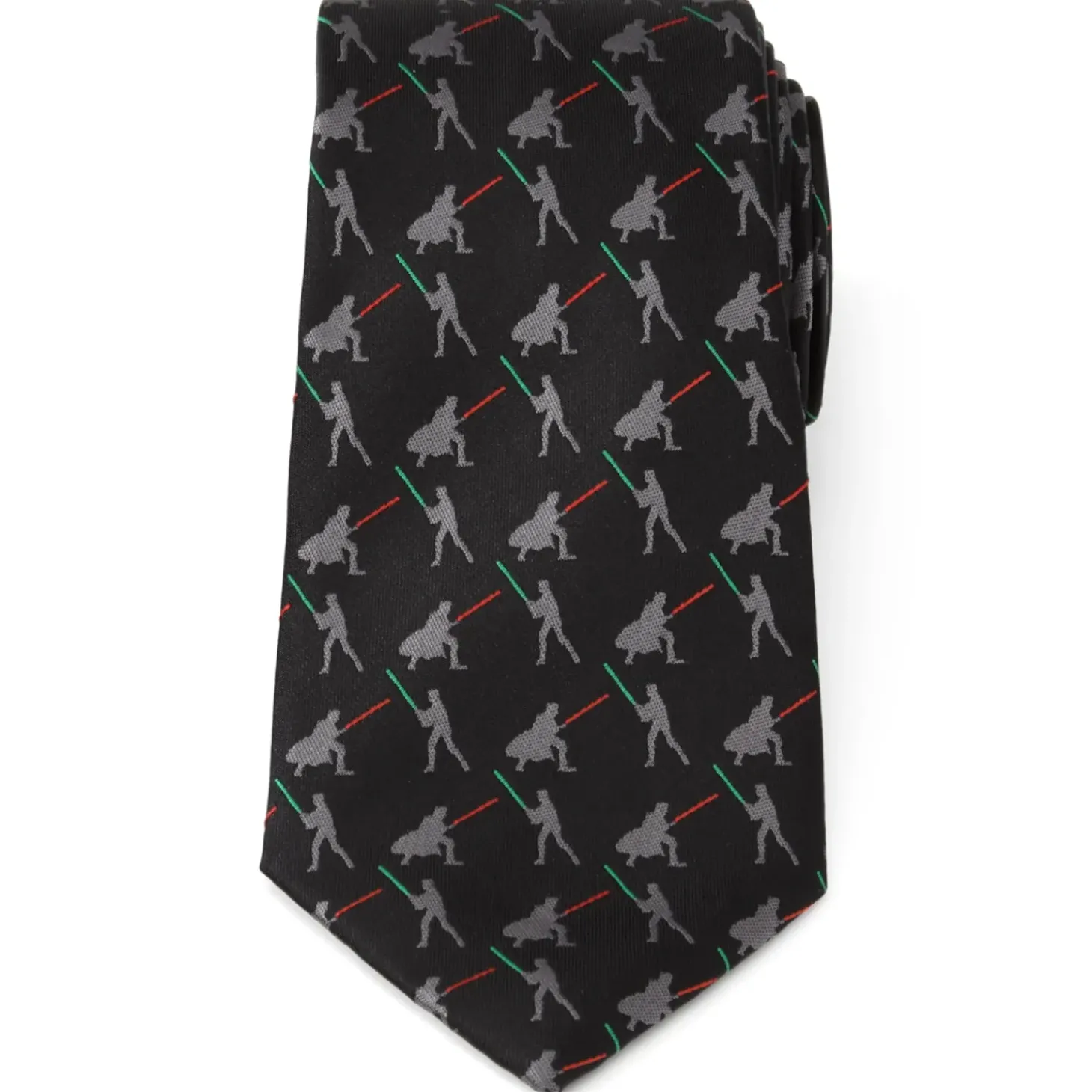 Star Wars Vader v. Luke Battle Lightsaber Black Mens Tie