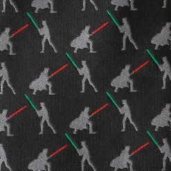 Star Wars Vader v. Luke Battle Lightsaber Black Mens Tie
