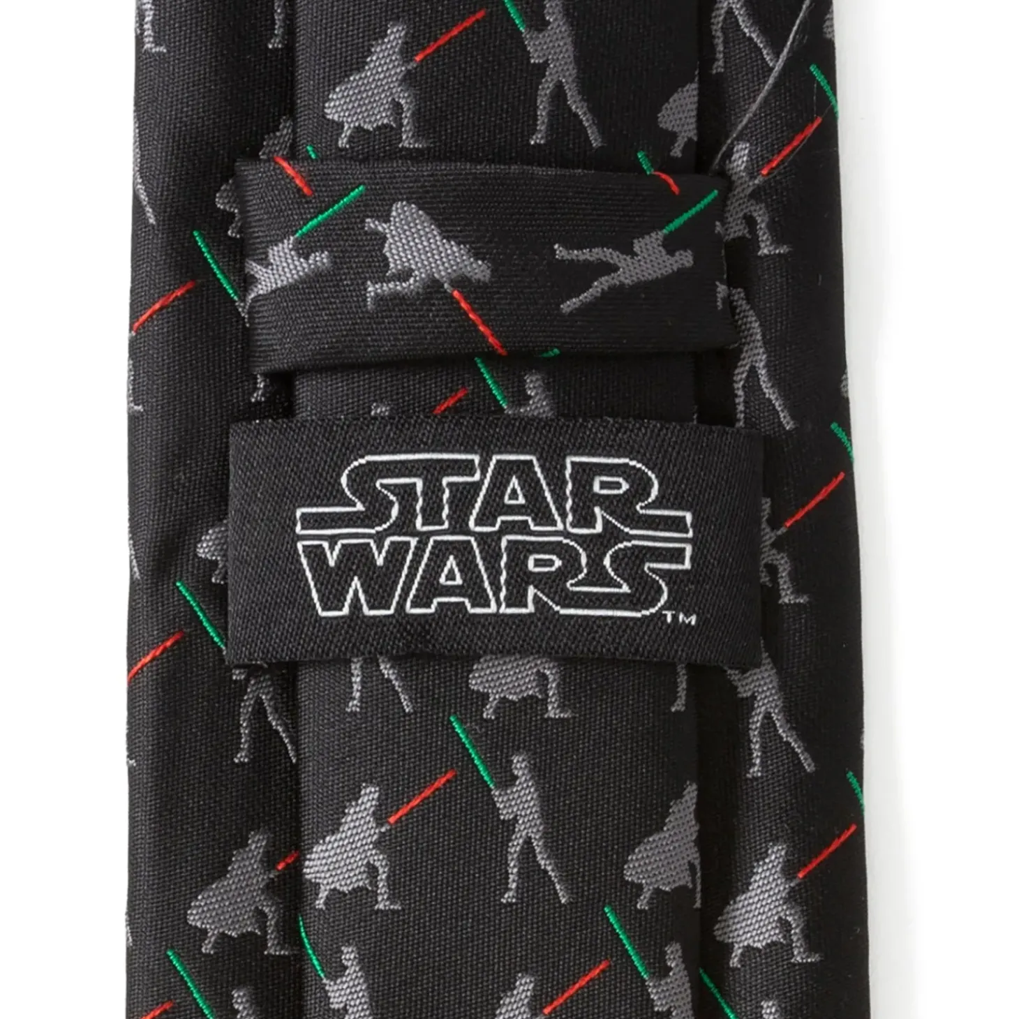 Star Wars Vader v. Luke Battle Lightsaber Black Mens Tie