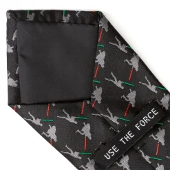Star Wars Vader v. Luke Battle Lightsaber Black Mens Tie