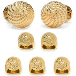 Ox and Bull Trading Co. VDP 3D Colony Gold Stainless Stud Set