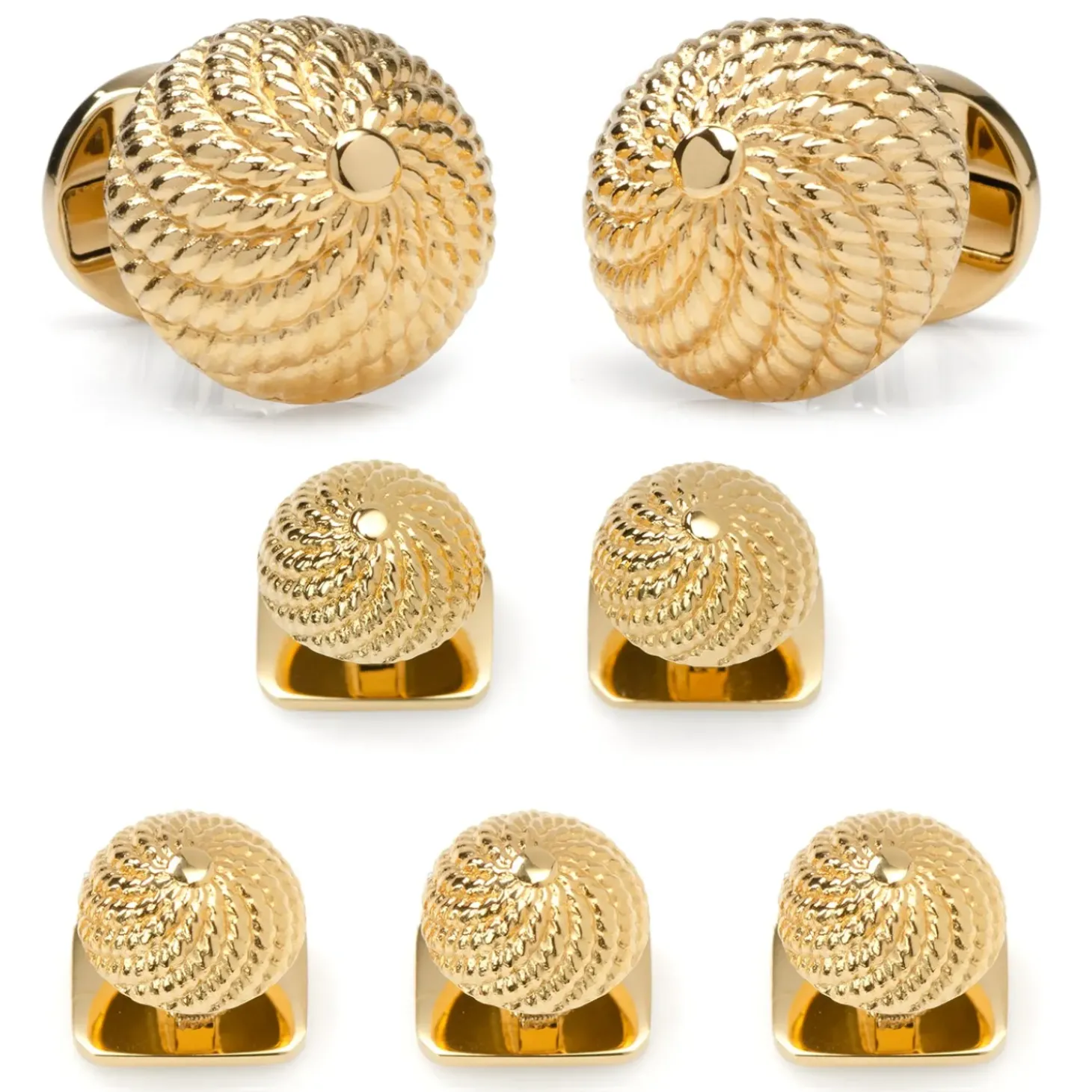 Ox and Bull Trading Co. VDP 3D Colony Gold Stainless Stud Set
