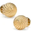 Ox and Bull Trading Co. VDP 3D Colony Gold Stainless Cufflinks