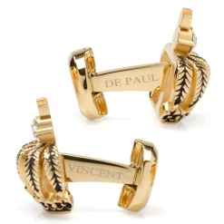 Ox and Bull Trading Co. VDP 3D Crown Gold Crystal Stud Set