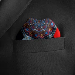 Ox and Bull Trading Co. VDP Multi Colored Paisley Pocket Square
