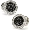 Ox and Bull Trading Co. VDP White & Black Pave Crystals Cufflinks