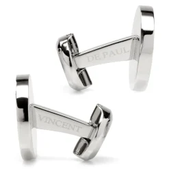 Ox and Bull Trading Co. VDP White & Black Pave Crystals Cufflinks