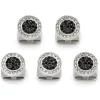 Ox and Bull Trading Co. VDP White & Black Pave Crystals Studs