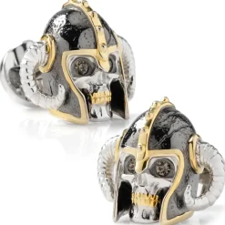 Ox and Bull Trading Co. Viking Helmet 3D Cufflink
