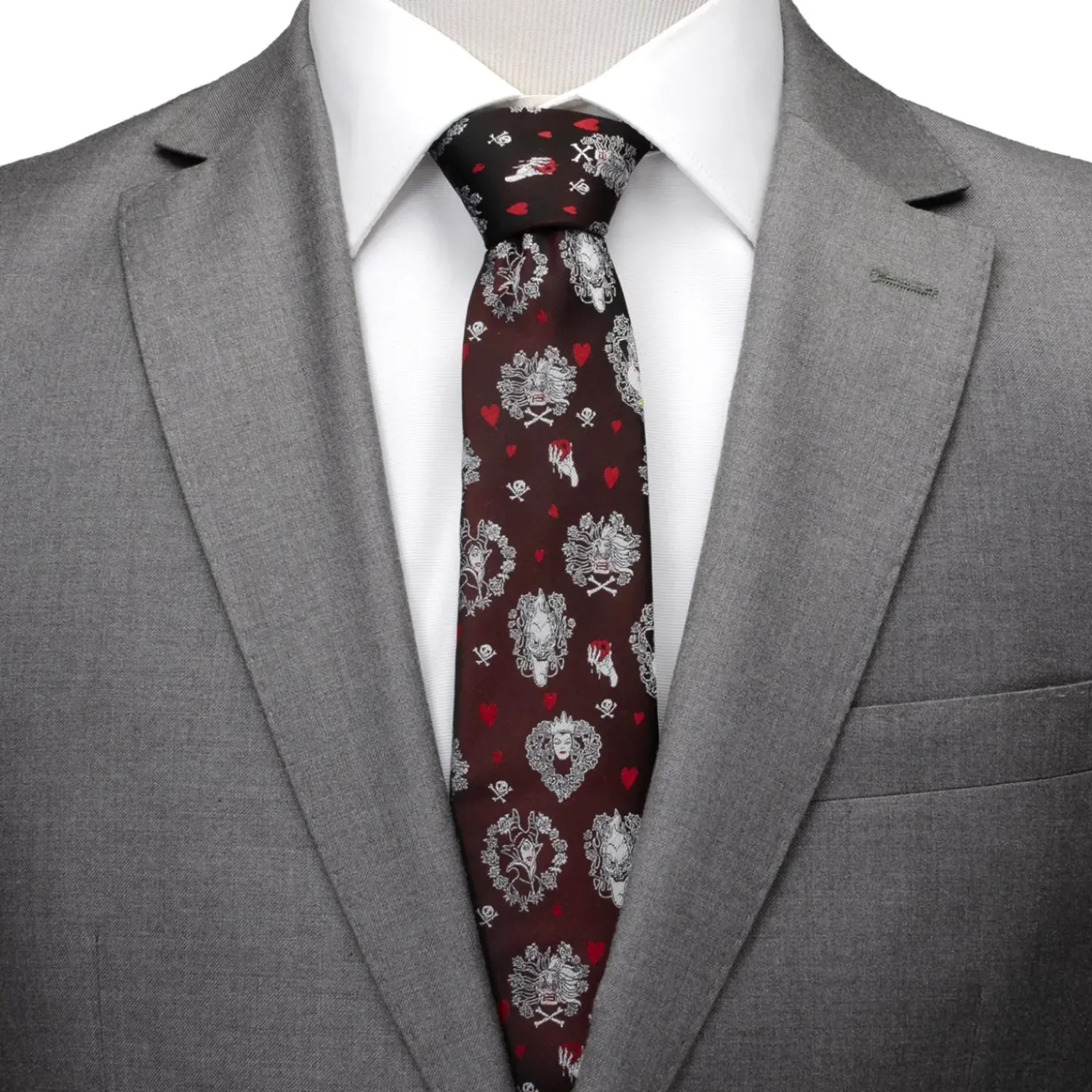 Disney Villains "Happily Never After "Black Men's Tie