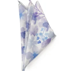 Ox and Bull Trading Co. Watercolor Lavender Mix Men's Silk Pocket Square