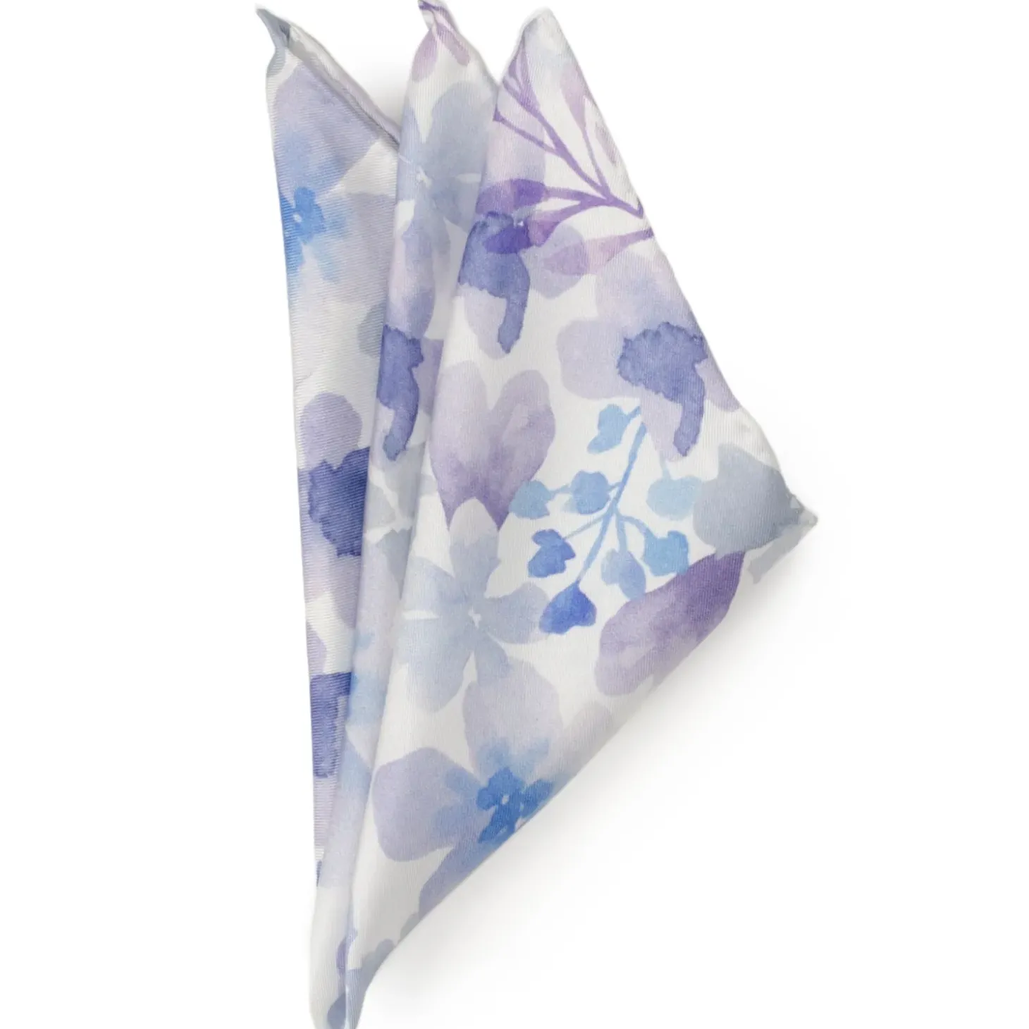 Ox and Bull Trading Co. Watercolor Lavender Mix Men's Silk Pocket Square