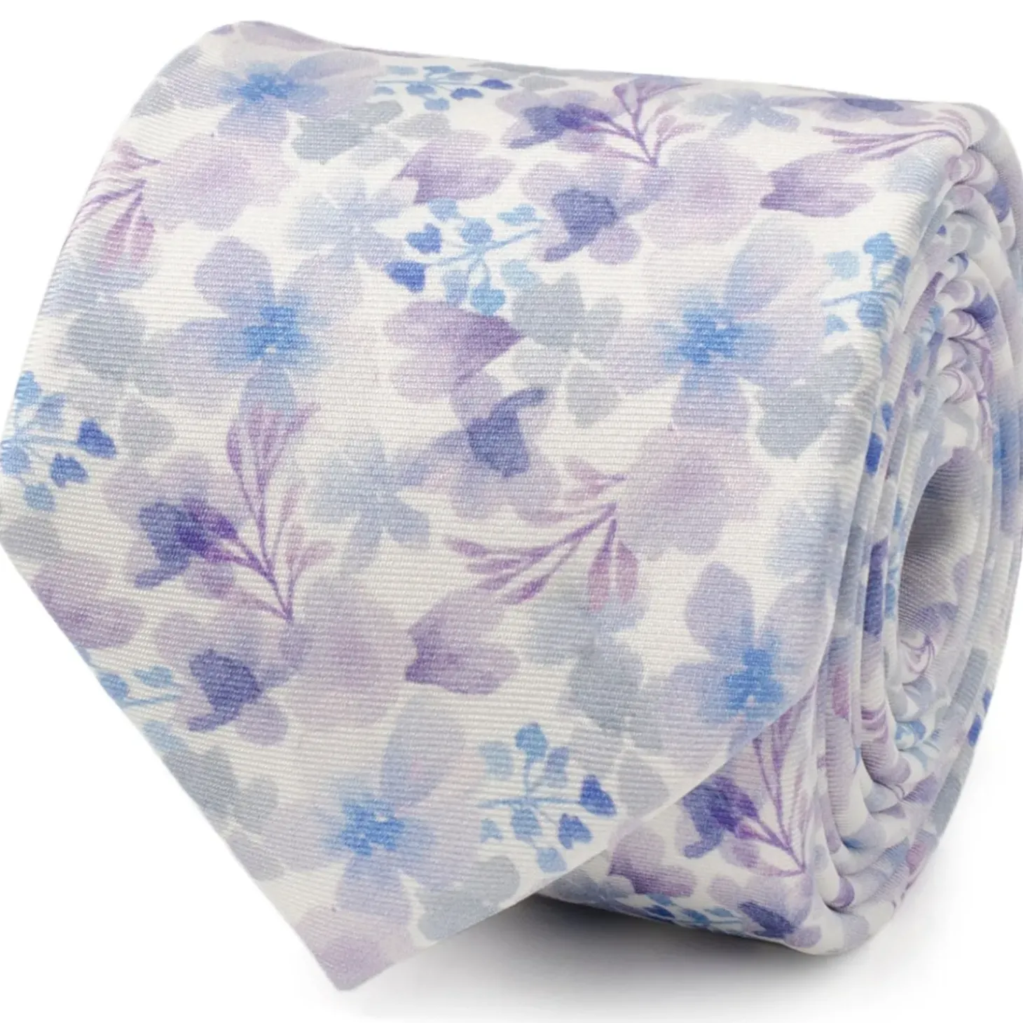 Ox and Bull Trading Co. Watercolor Lavender Mix Print Silk Men's Tie